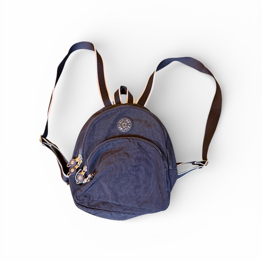 Kipling Mini Backpack Nylon Black Adjustable Stra… - image 1